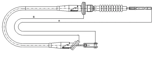 Tirette à câble, commande d'embrayage SONOVA CF00700