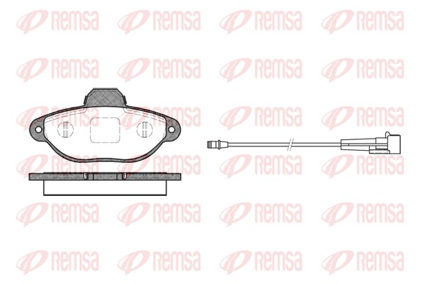 Kit de plaquettes de frein, frein à disque REMSA 0414.01