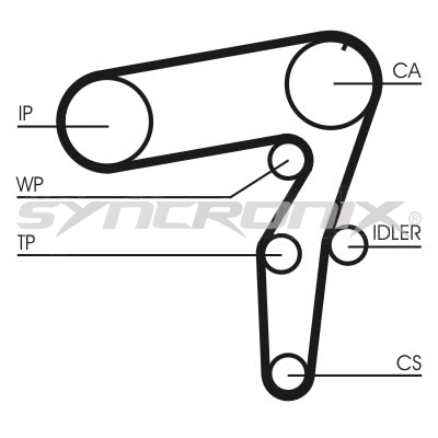 Kit de courroie crantée SYNCRONIX SY210995