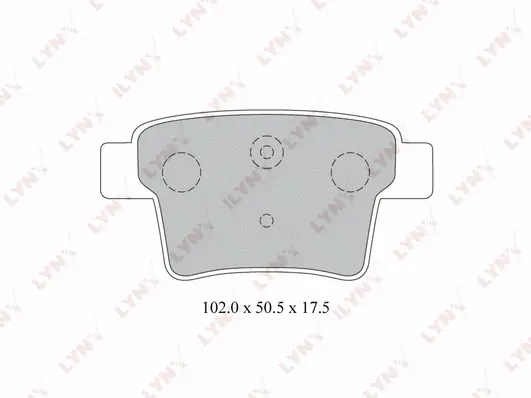 Kit de plaquettes de frein, frein à disque LYNXAUTO BD-3008
