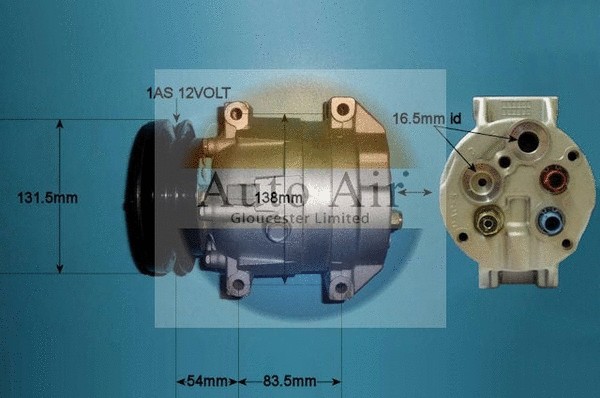Compresseur, climatisation AUTO AIR GLOUCESTER 14-0181