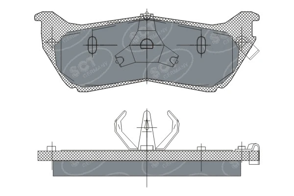 Kit de plaquettes de frein, frein à disque SCT - MANNOL SP 245 PR