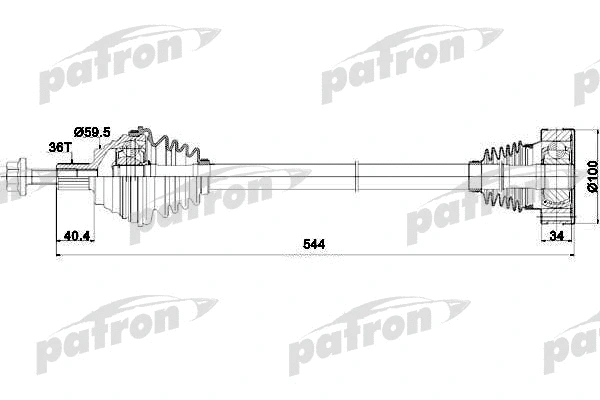 Arbre de transmission PATRON PDS0253