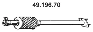 Tuyau d'échappement EBERSPÄCHER 49.196.70