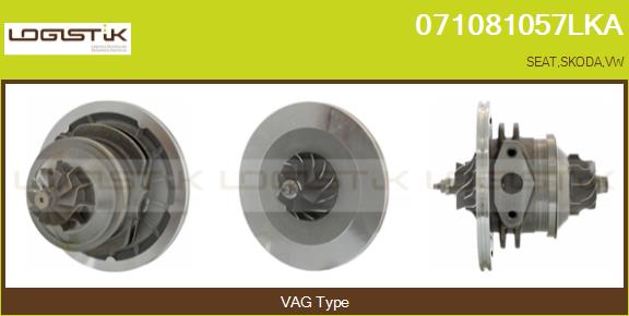 Groupe carter, turbocompresseur LGK 071081057LKA