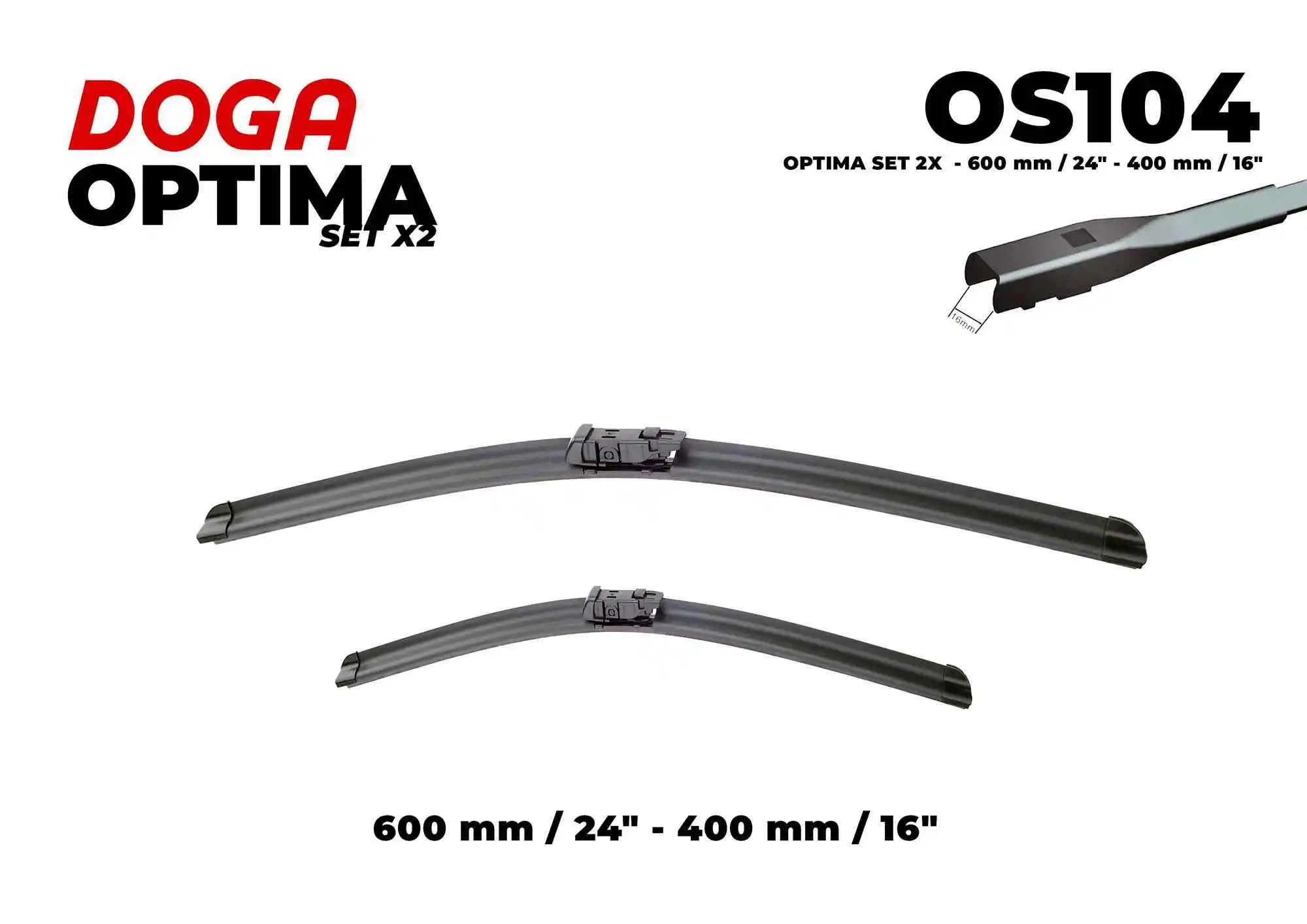 Balai d'essuie-glace DOGA OS104