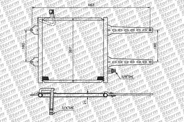 Condenseur, climatisation STORM QUALITY PARTS 90206