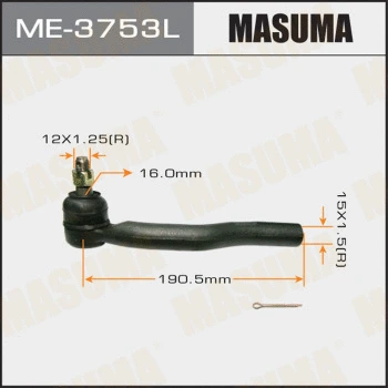Rotule de barre de connexion MASUMA ME-3753L