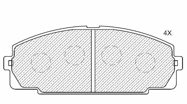 Kit de plaquettes de frein, frein à disque KLAXCAR FRANCE 24127z