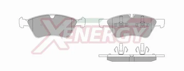Kit de plaquettes de frein, frein à disque AP XENERGY X40974