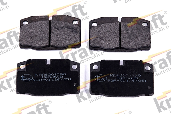 Kit de plaquettes de frein, frein à disque KRAFT AUTOMOTIVE 6001590