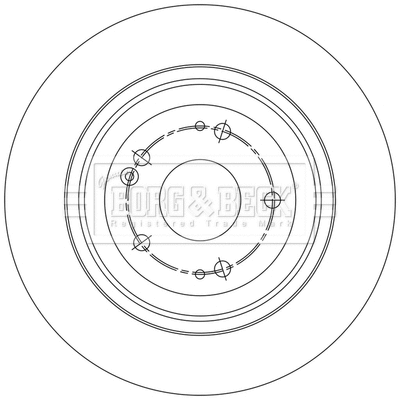 Disque de frein BORG & BECK BBD5574