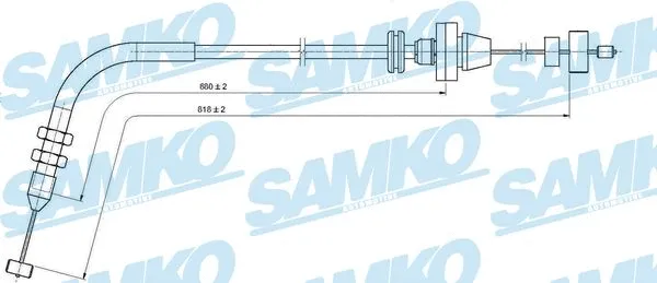 Câble d'accélération SAMKO C0076A