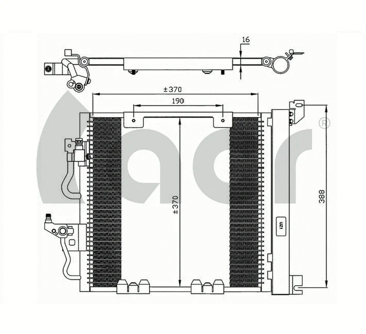 Condenseur, climatisation ACR 300620