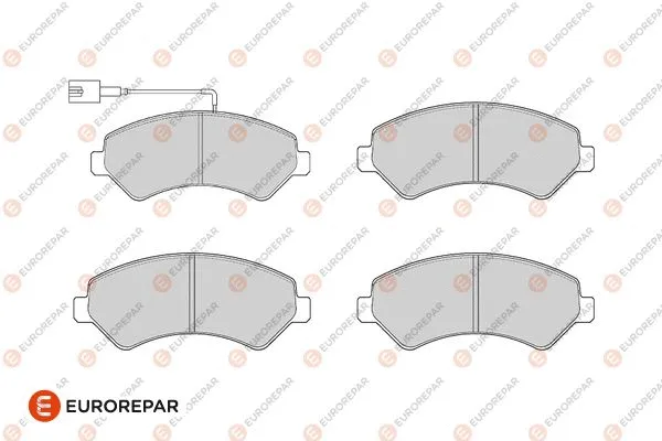 Kit de plaquettes de frein, frein à disque EUROREPAR 1682309280