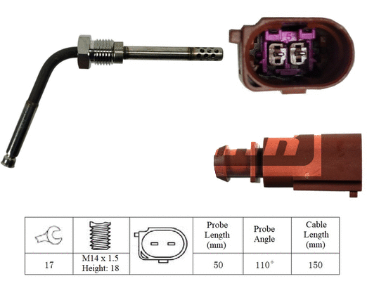 Capteur, température des gaz LEMARK LXT268