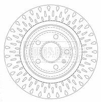 Disque de frein BORG & BECK BBD4508