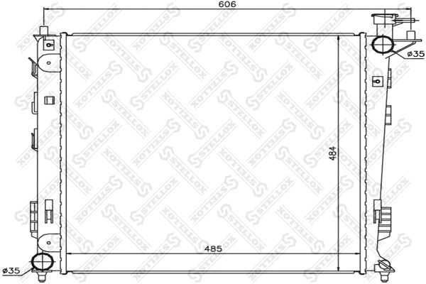 Radiateur, refroidissement du moteur STELLOX 10-26618-SX