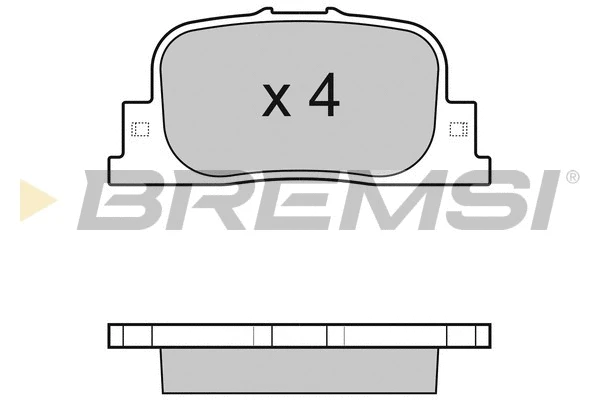 Kit de plaquettes de frein, frein à disque BREMSI BP3063