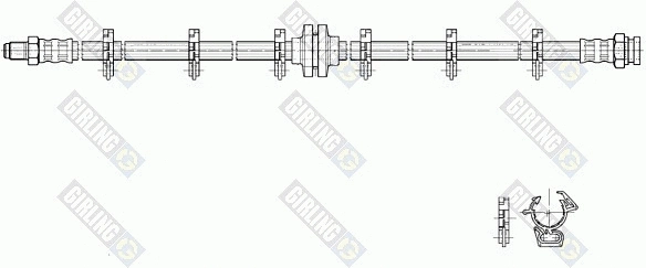 Flexible de frein GIRLING 9002223
