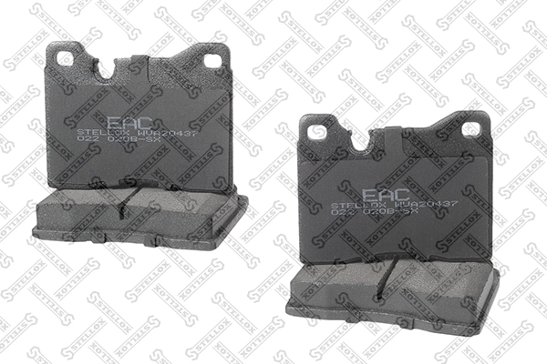 Kit de plaquettes de frein, frein à disque STELLOX 022 020B-SX