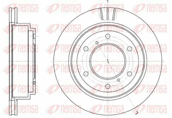 Disque de frein REMSA 6955.10