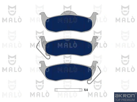 Kit de plaquettes de frein, frein à disque AKRON-MALÒ 1051105