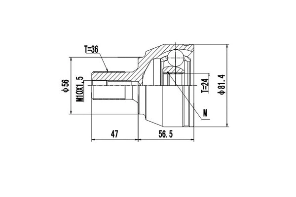 Jeu de joints, arbre de transmission DYNAMATRIX DCV899129