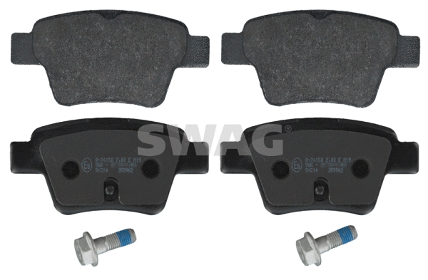Kit de plaquettes de frein, frein à disque SWAG 62 91 6715