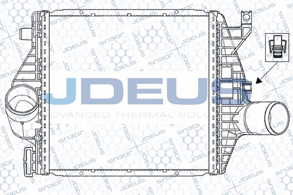Refroidisseur d'air de suralimentation JDEUS 817M25A