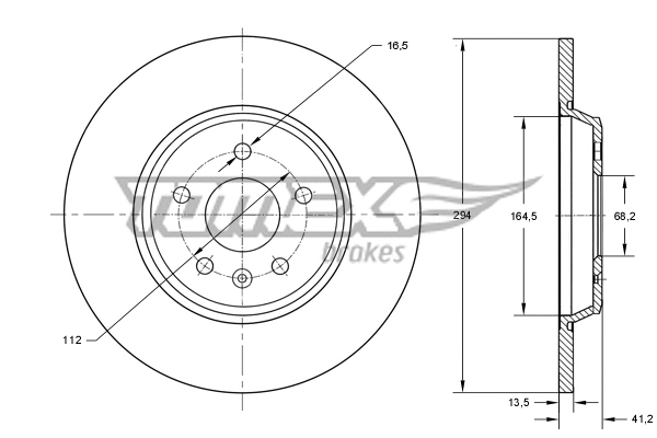 Disque de frein TOMEX Brakes TX 73-90