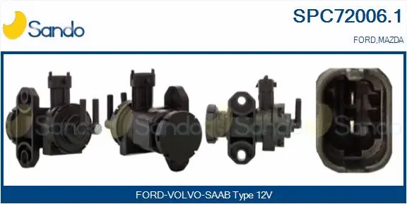 Transmetteur de pression, contrôle des gaz d'échappement SANDO SPC72006.1