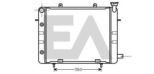 Radiateur, refroidissement du moteur EACLIMA 31R54034