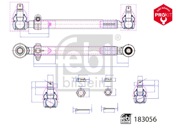 Barre de direction FEBI BILSTEIN 183056