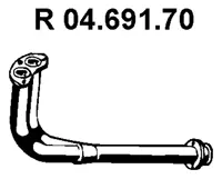 Tuyau d'échappement EBERSPÄCHER 04.691.70