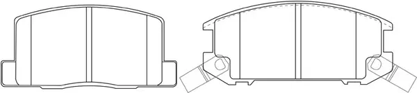 Kit de plaquettes de frein, frein à disque SB BP21276