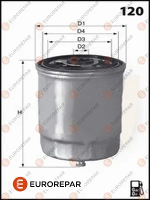 Filtre à carburant EUROREPAR 1643630080