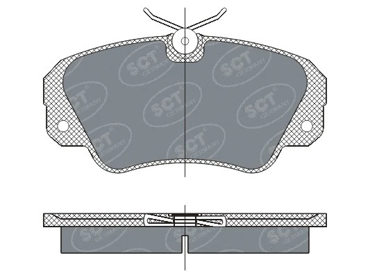 Kit de plaquettes de frein, frein à disque SCT - MANNOL SP 287 PR