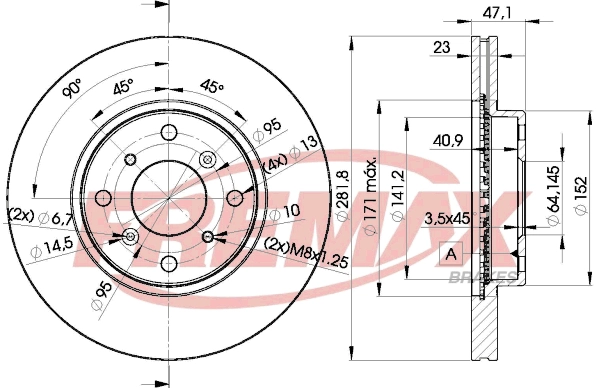 Disque de frein FREMAX BD-2585
