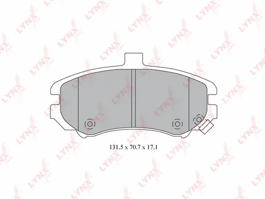 Kit de plaquettes de frein, frein à disque LYNXAUTO BD-3610