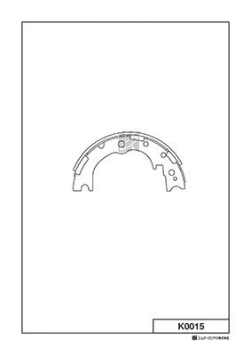 Jeu de mâchoires de frein MK Kashiyama K0015