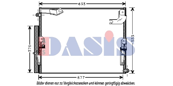 Condenseur, climatisation AKS DASIS 212047N