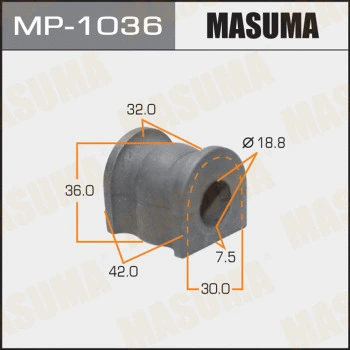 Coussinet de palier, stabilisateur MASUMA MP-1036