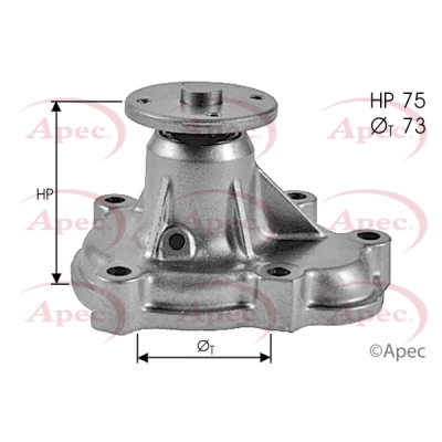 Pompe à eau, refroidissement du moteur APEC AWP1410
