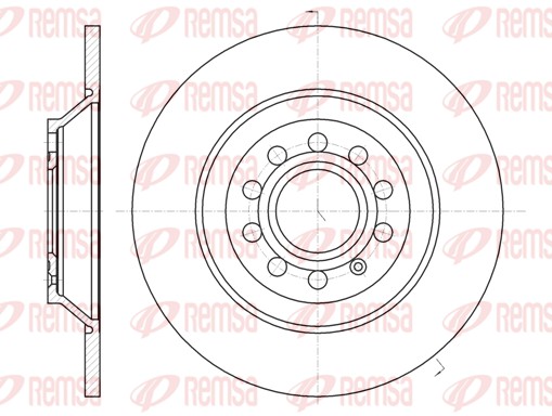 Disque de frein REMSA 61207.00