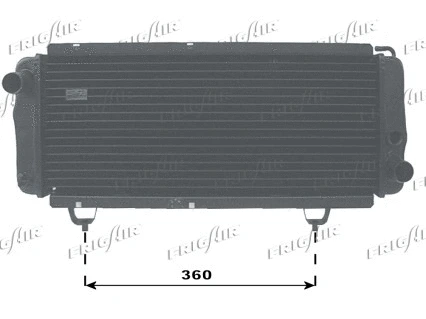 Radiateur, refroidissement du moteur FRIGAIR 0103.1008