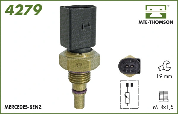 Sonde, température du liquide de refroidissement MTE-THOMSON 4279