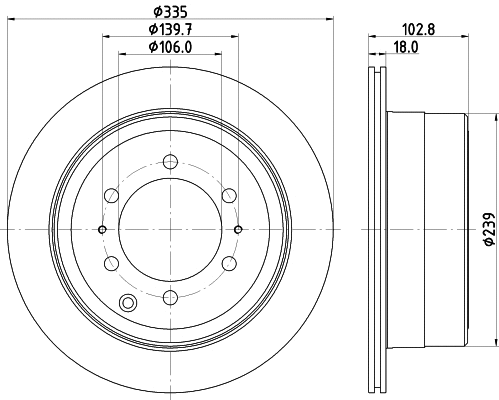 Disque de frein MINTEX MDC1303