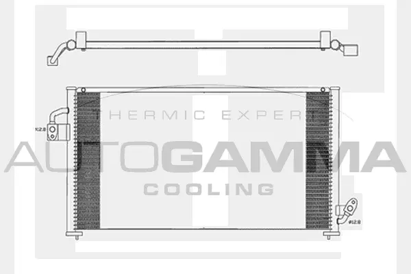 Condenseur, climatisation AUTOGAMMA 104028