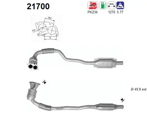 Catalyseur AS 21700